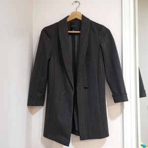 Dynamite Gray Stripes Blazer